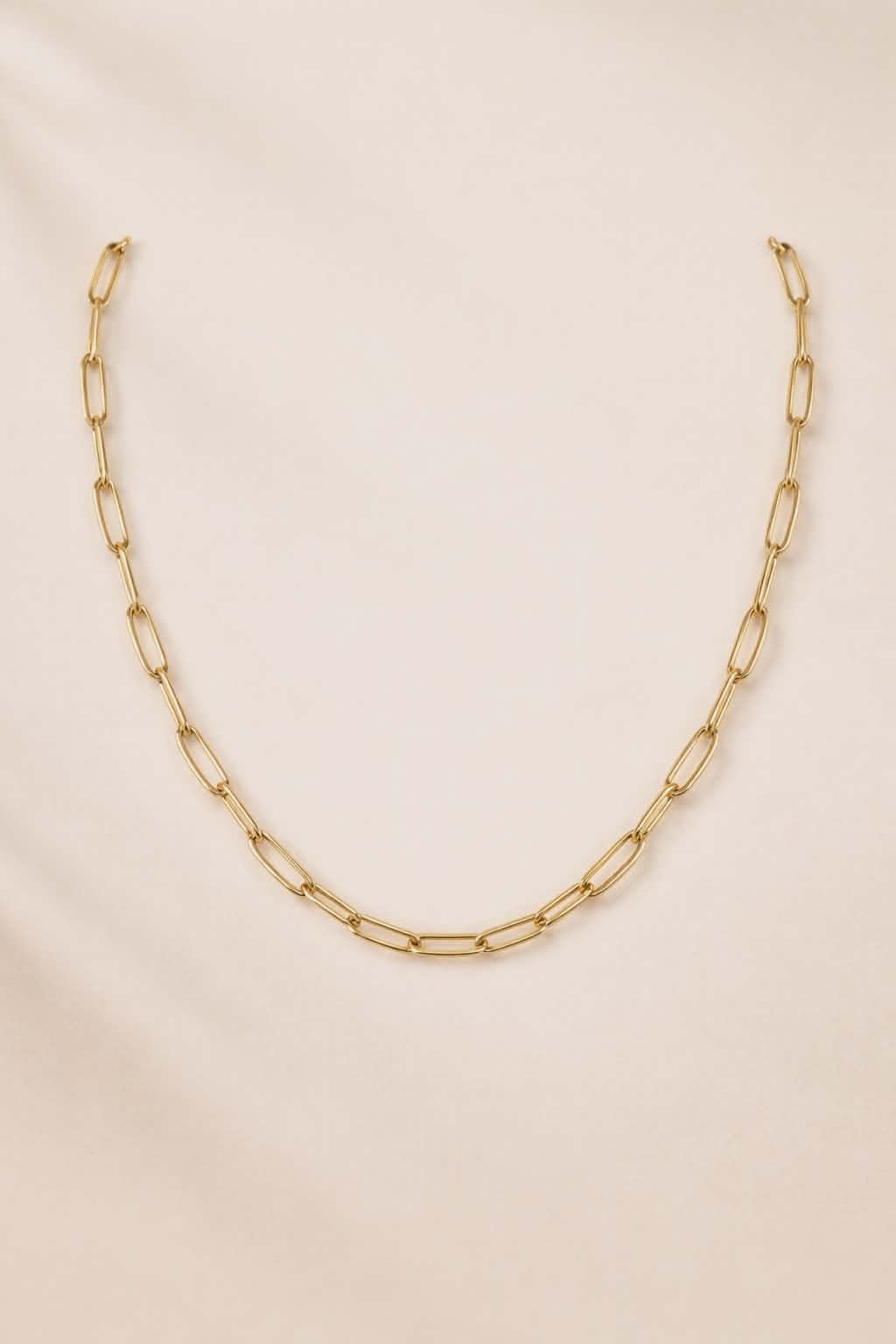 Elongated Link Chain Necklace