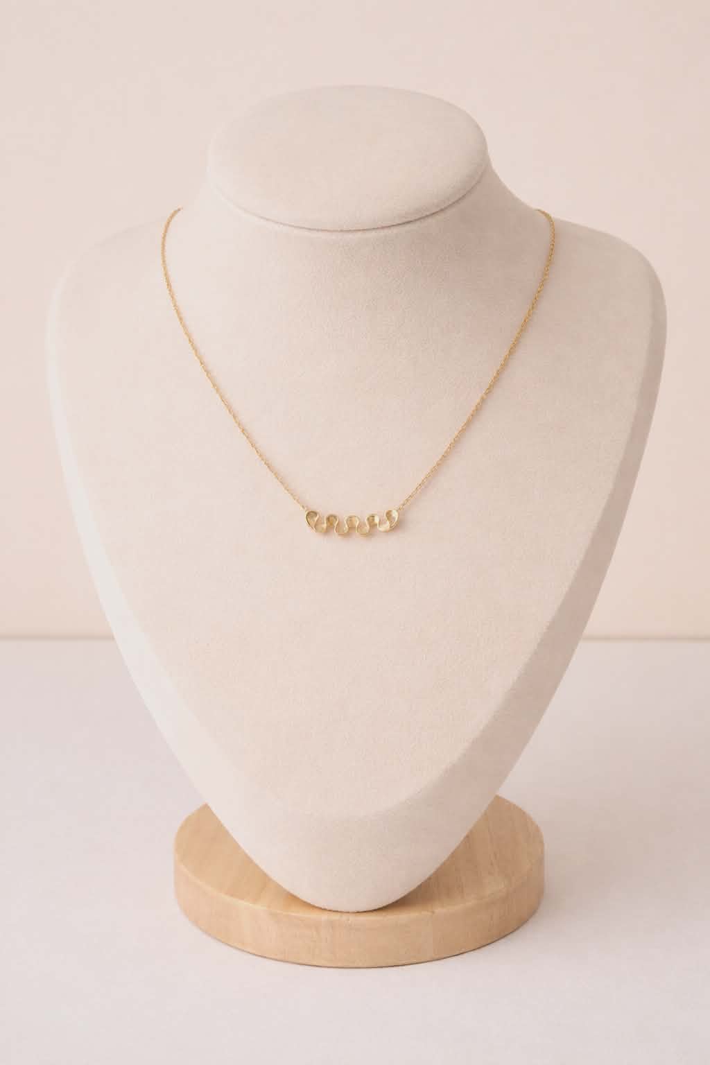 Solace Wave Bar Necklace