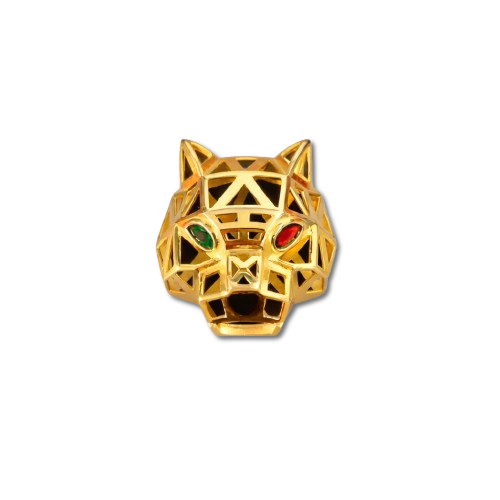 Aureon Wolf Geometric Pendant