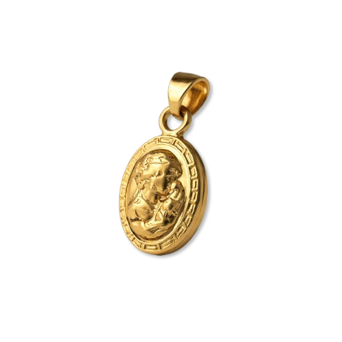 Aurelia Mother & Child Medallion Pendant
