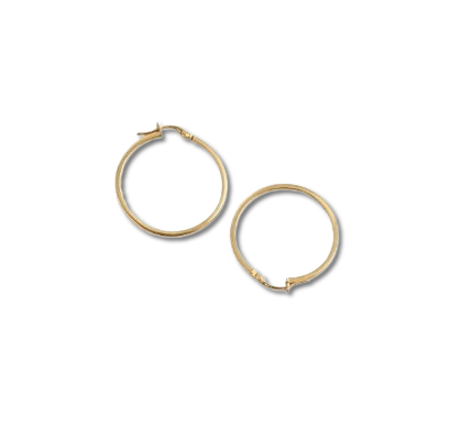 Classic Gold Fendi Loop Earrings